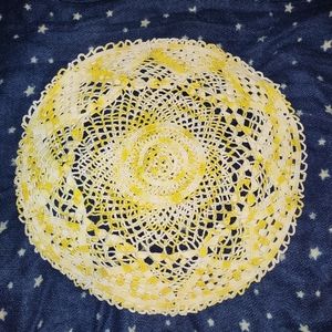 Crocheted doilies